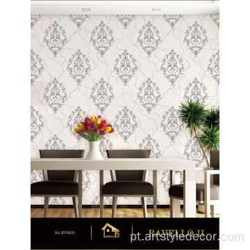 Papel de parede de PVC requintado para decoração de interiores domésticos